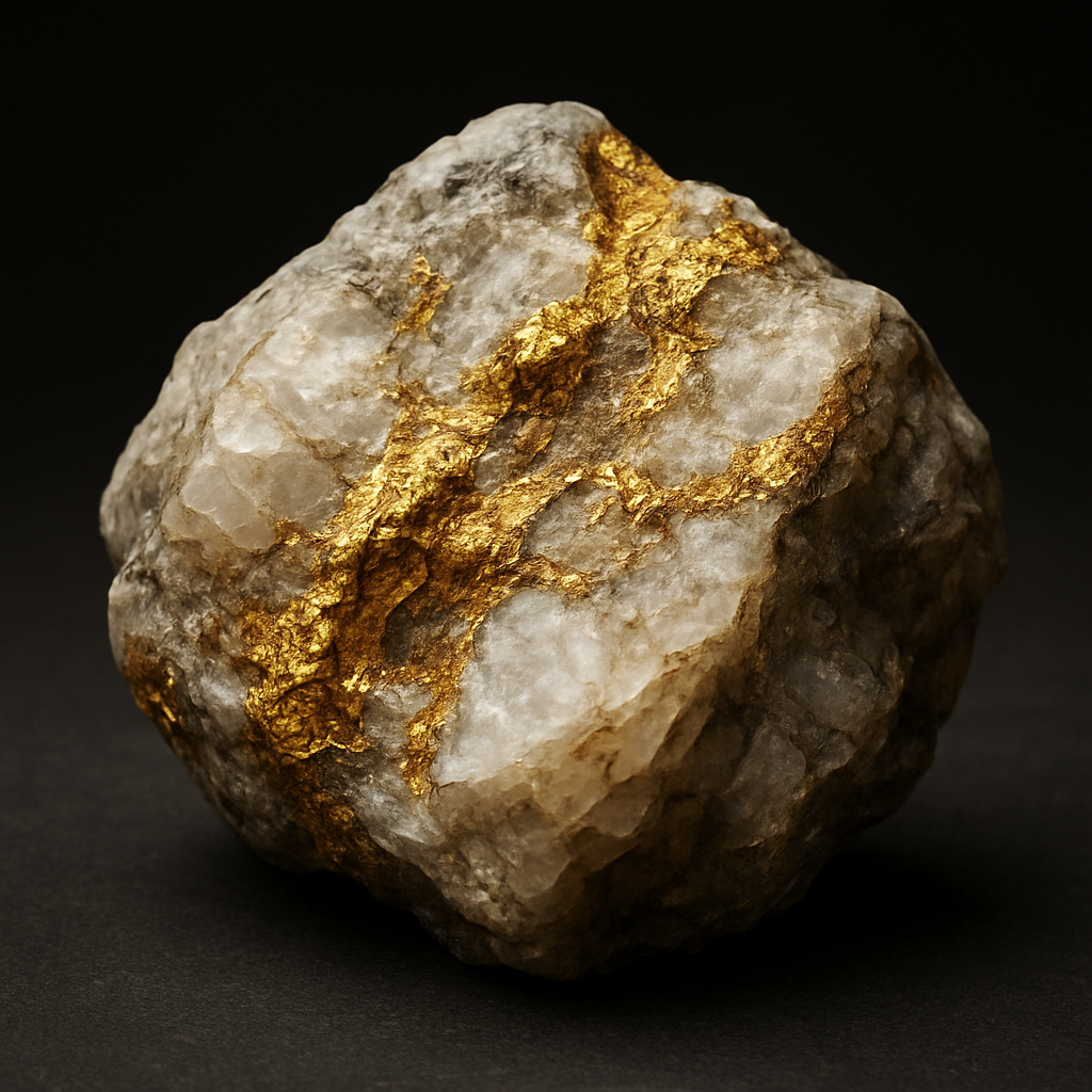 Muestra de mineral de Oro